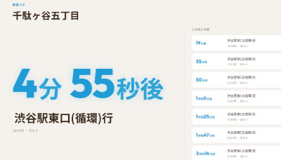あと何分?が、ひと目で。